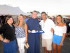 Church leader with guests - Big Greek Food Fest Niles