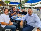 Participants enjoying the St Demetrios Greek Fest in Elmhurst