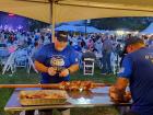 Hard working volunteers at the St Demetrios Greek Fest in Elmhurst