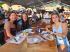Participants enjoying the St. Nectarios Greek Fest in Palatine