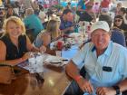 Participants enjoying the St. Nectarios Greek Fest in Palatine