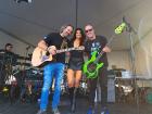 The band "Oh Yes!" right before their performance at the St. Nectarios Greek Fest in Palatine