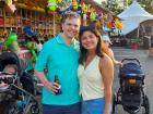 Participants enjoying the St. Nectarios Greek Fest in Palatine