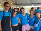 Friendly volunteers at the St. Nectarios Greek Fest in Palatine