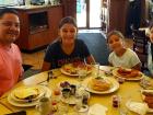 Family enjoying lunch at Annie's Pancake House in Skokie