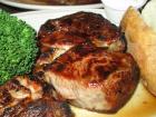 Broiled pork chops at Jameson's Charhouse in Arlington Heights