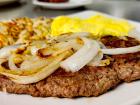 Broiled Chopped Steak at Maple Butter Cafe in Plainfield