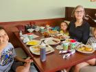 Family enjoying lunch at Maple Butter Cafe in Plainfield Family enjoying lunch at Maple Butter Cafe in Plainfield