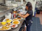 Serving breakfast at Maple Butter Cafe in Plainfield