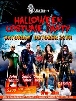 Halloween Costume Party at Masada Restaurant in Chicago