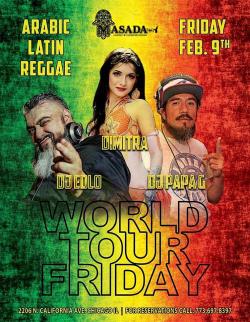 World Tour Friday Party at Masada Restaurant in Chicago