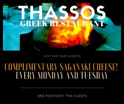 Food Specials at Thassos Greek Restaurant in Palos Hills