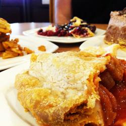 Delicious pies at Around the Clock Restaurant in Crystal Lake