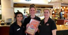 Friendly servers at Around The Clock Restaurant in Crystal Lake