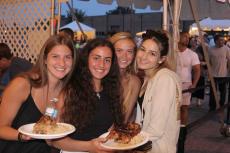 Friends enjoying The Big Greek Food Fest in Niles