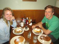 Customers enjoying breakfast at Billy's Pancake House in Palatine
