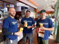 Friends enjoying lunch at Brandy's Gyros in Des Plaines