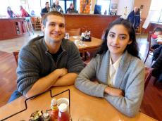 Couple enjoying breakfast at Butterfield's Pancake House & Restaurant in Northbrook