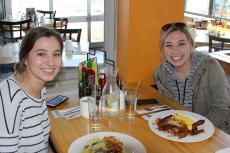 Friends enjoying breakfast at Butterfield's Pancake House & Restaurant in Oakbrook Terrace