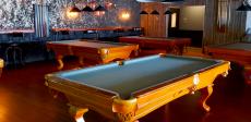 The billiard tables at Cafe Mistiko in Deerfield