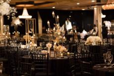 Beautifully decorated ballroom at Carlisle Banquets in Lombard