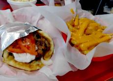 Chicken Pita & Cheese Fries at Craving Gyros in Lake Zurich