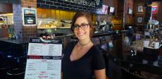 Friendly server at Draft Picks Sports Bar in Naperville