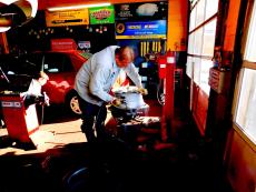 Hard working crew at Grendel's Oil & Auto Repair in Niles
