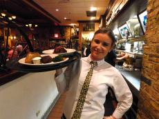Friendly server at Jimmy's Charhouse in Libertyville
