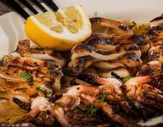 The famous Grilled Octopus at Kefi Greek Cuisine in Palos Heights
