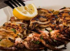 The famous grilled octopus at Kefi Greek Cuisine in Palos Heights