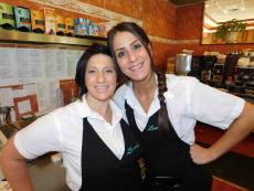 Friendly servers at Lumes Pancake House in Orland Park