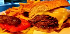 Philly Steak Sandwich at Omega Restaurant Pancake House in Downers Grove