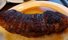 Broiled skirt steak at Omega Restaurant & Pancake House in Downers Grove