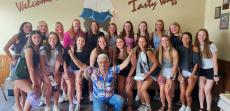 Local students enjoying lunch at Tasty Waffle Restaurant in Romeoville