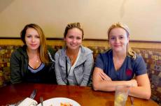 Friends enjoying lunch at Xando Cafe in Hickory Hills
