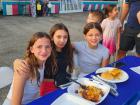 Family enjoying the Big Greek Food Fest of Niles