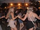 Happy participants dancing - Big Greek Food Fest, Niles