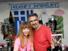 Friendly vendors at The Big Greek Food Fest in Niles