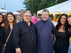 Church leader with guests - Big Greek Food Fest, Niles