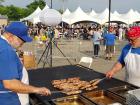 Hard working volunteers at The Big Greek Food Fest in Niles