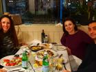 Happy customers enjoying dinner at Brusko Authentic Greek Cuisine - Schaumburg