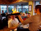 Flaming Saganaki at Brousko Authentic Greek Cuisine - Schaumburg