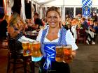 Friendly server at Johnny's Kitchen & Tap Octoberfest in Glenview