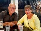 Couple enjoying Johnny's Kitchen & Tap Octoberfest in Glenview