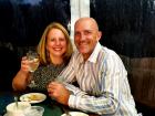 Couple enjoying Johnny's Kitchen & Tap Octoberfest in Glenview