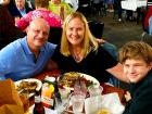 Family enjoying Johnny's Kitchen & Tap Octoberfest in Glenview