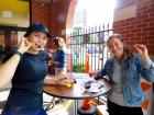 Volunteers taking a break, Lincoln Park Greek Fest Chicago