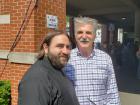 Church leader with volunteer - Lincoln Park Greek Fest, Chicago