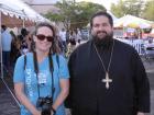 Church leader and friend - Oak Lawn Greek Fest at St. Nicholas